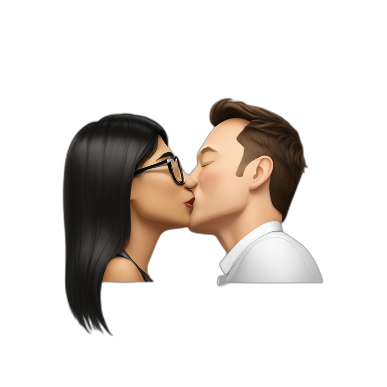 amanda slinger add mia khalifa kiss photo